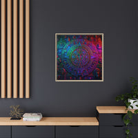 Aztec Mandala Wall Art - Colorful Cultural Decor