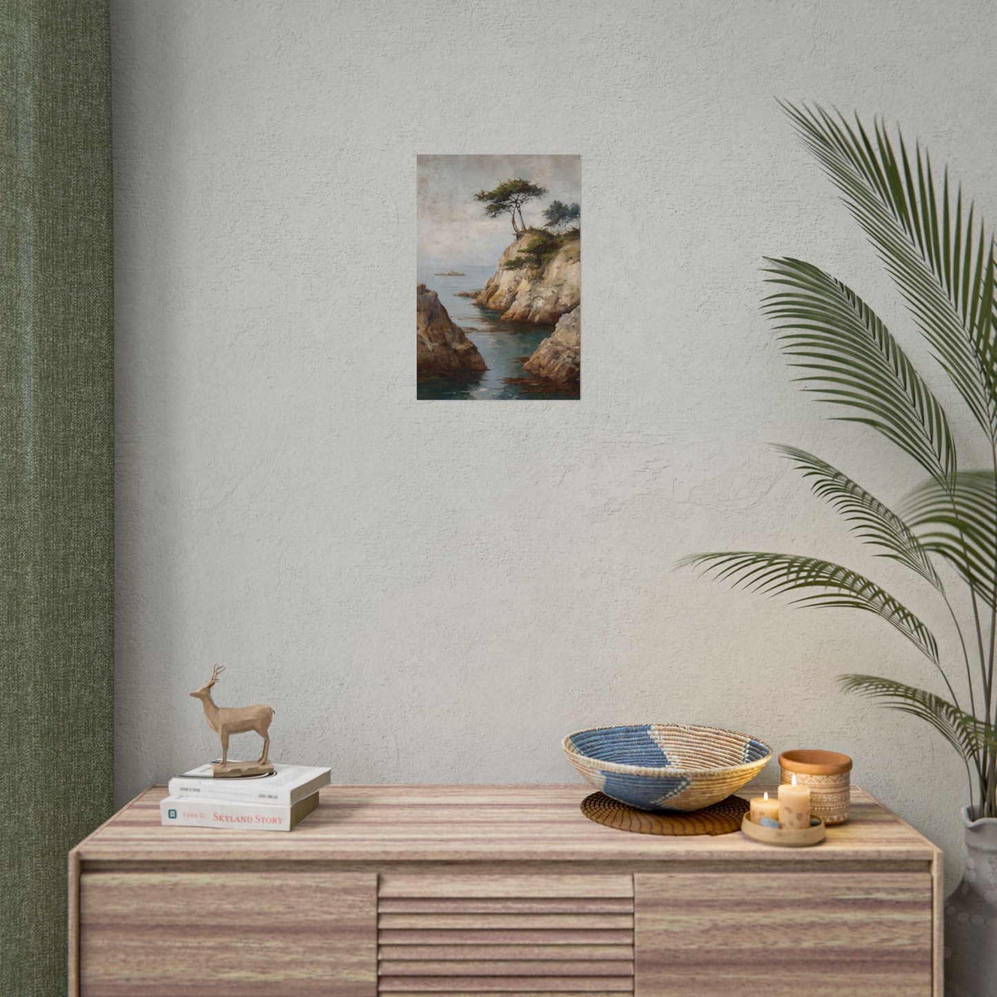 Serene Seaside Landscape Art - Tranquil Coastal Decor