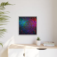 Aztec Mandala Wall Art - Colorful Cultural Decor