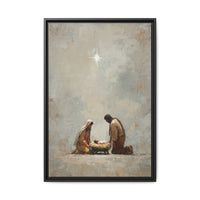 Nativity Scene Art Print - Warm Family Vibes