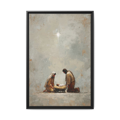 Nativity Scene Art Print - Warm Family Vibes