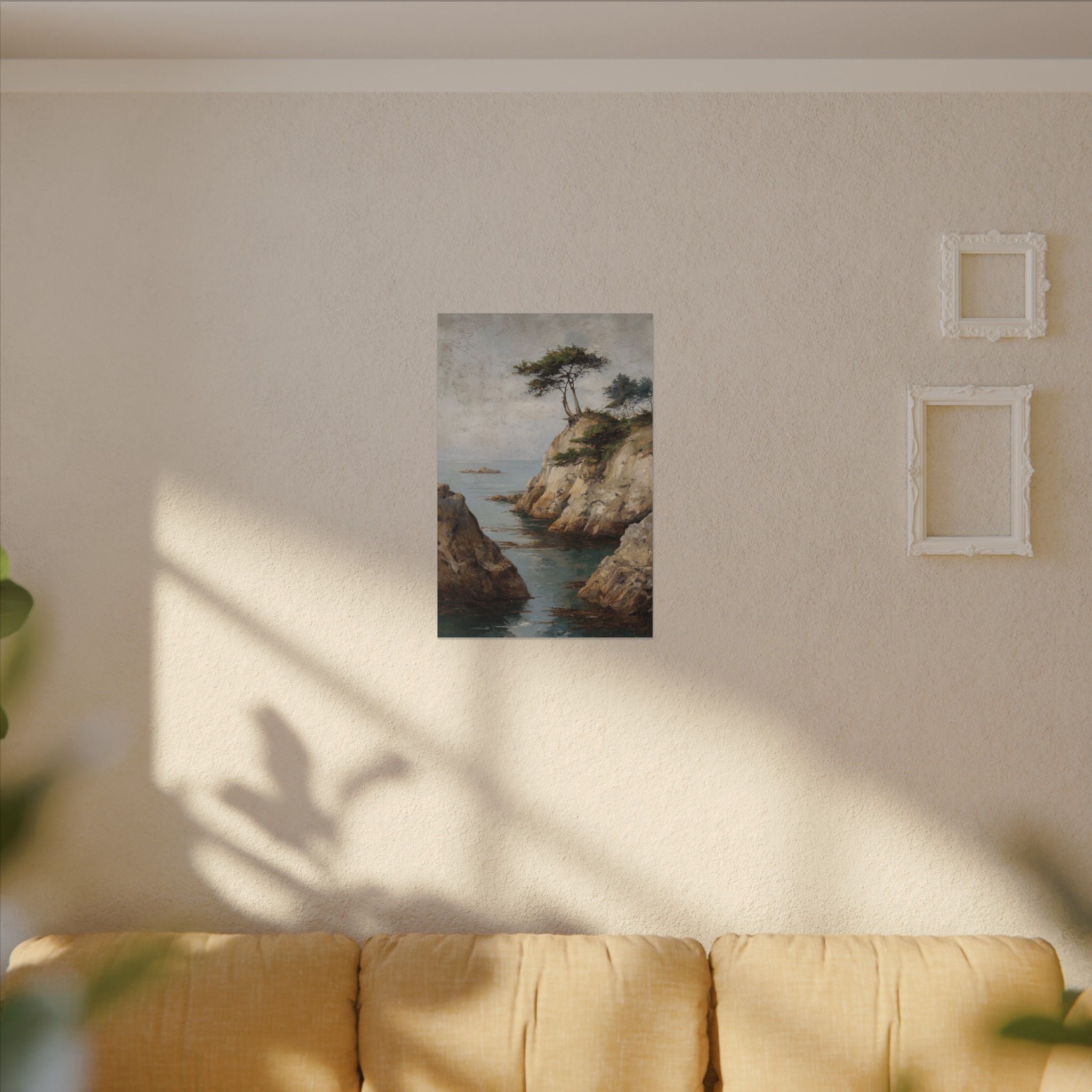 Serene Seaside Landscape Art - Tranquil Coastal Decor