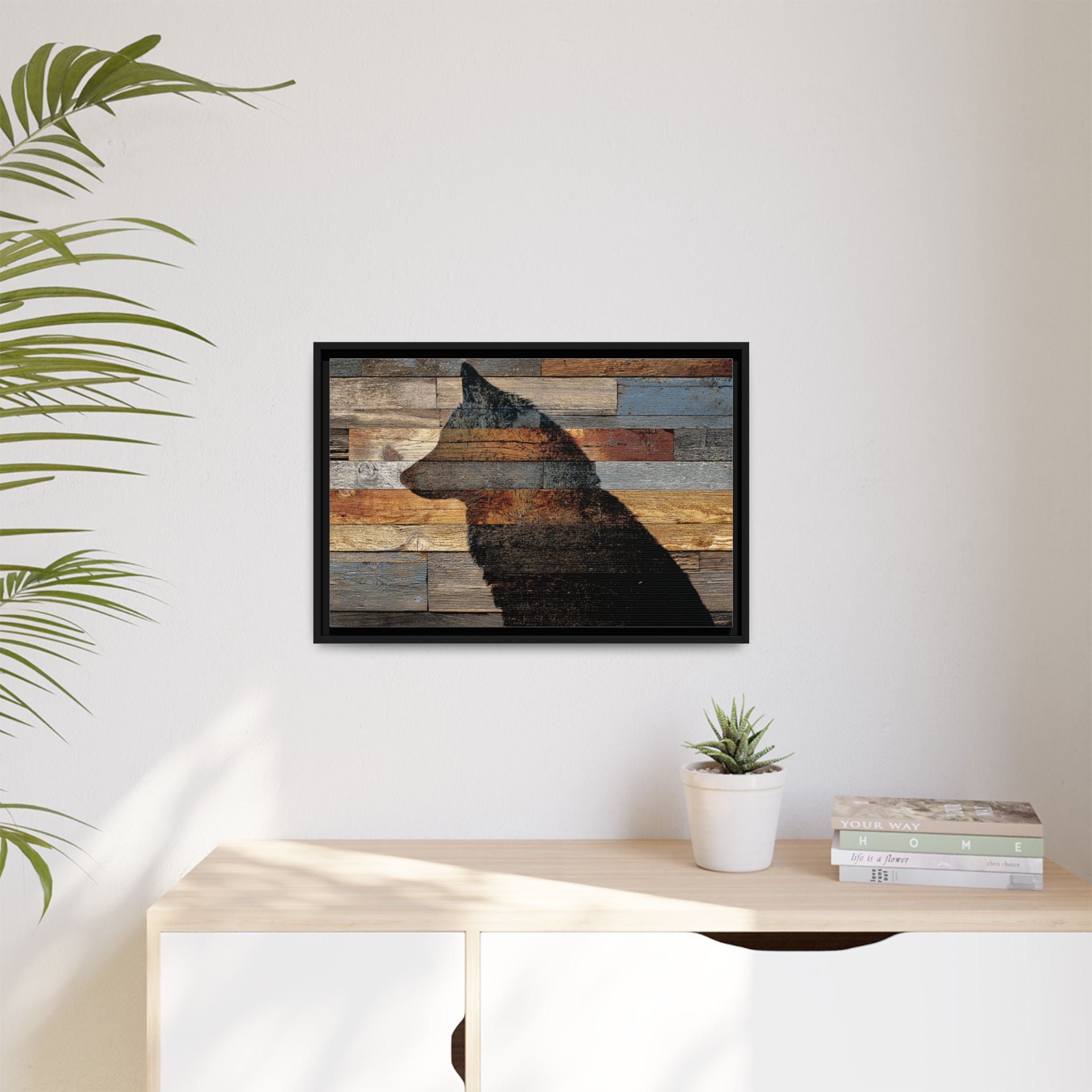 Rustic Wolf Silhouette Wall Art | Nature Inspired Decor