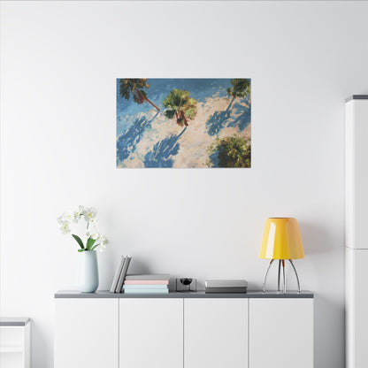 Tropical Palm Trees Artwork | Vibrant Coastal Landscape