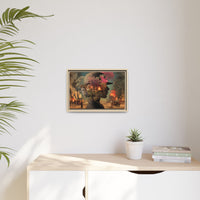 Whimsical Floral Silhouette Art Print | Living Room Décor