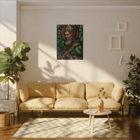 Saint Artwork | Irish Heritage Art | Traditional Green Tones