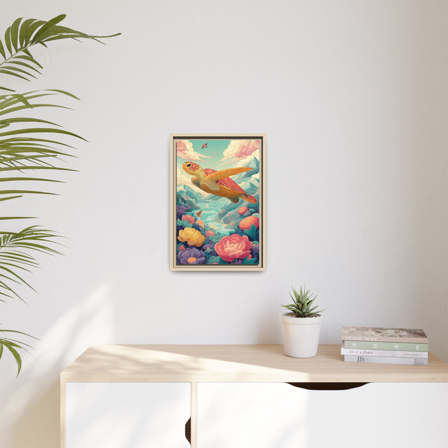 Vibrant Turtle Art | Whimsical Nature Illustration