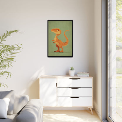 Whimsical Dinosaur Illustration Art for Kids' Rooms