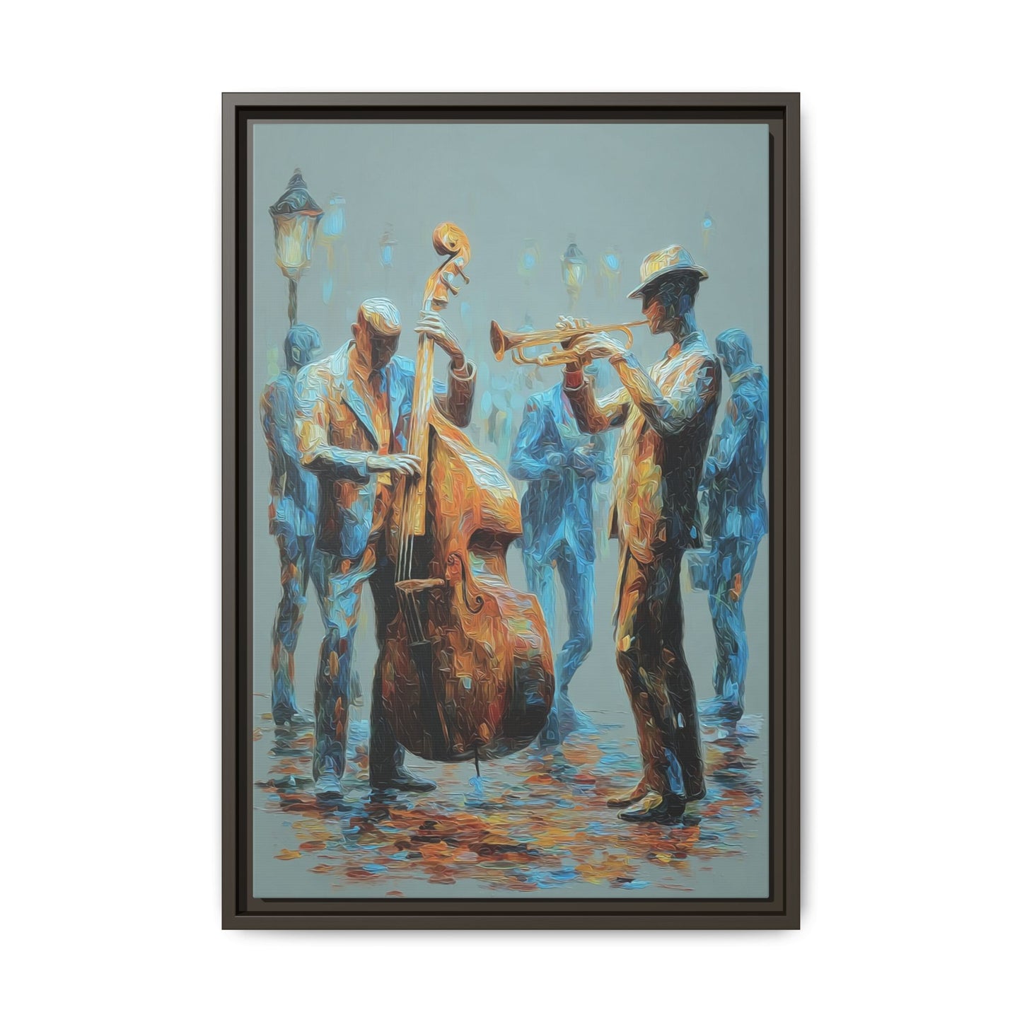 Colorful Jazz Musicians Art for Music Enthusiasts