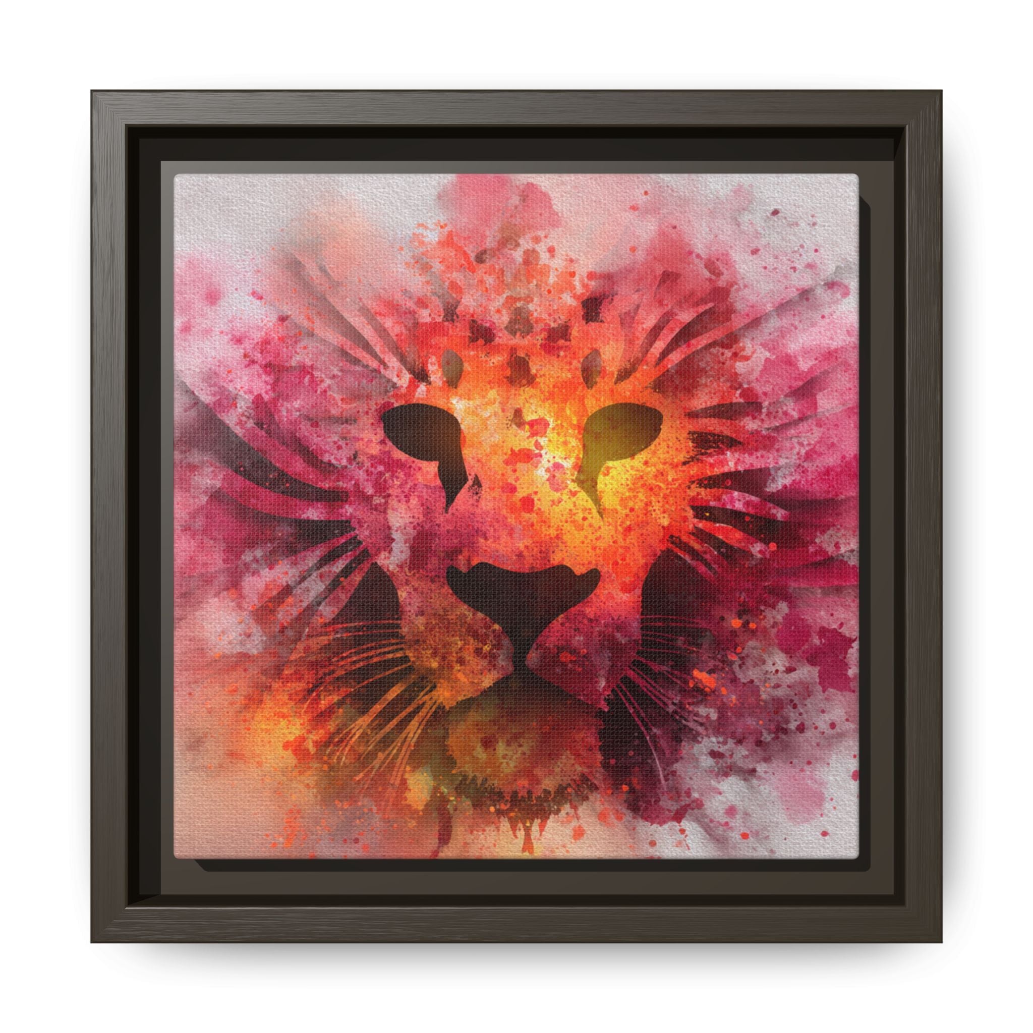 Vibrant Lion Watercolor Artwork | Animal Portrait