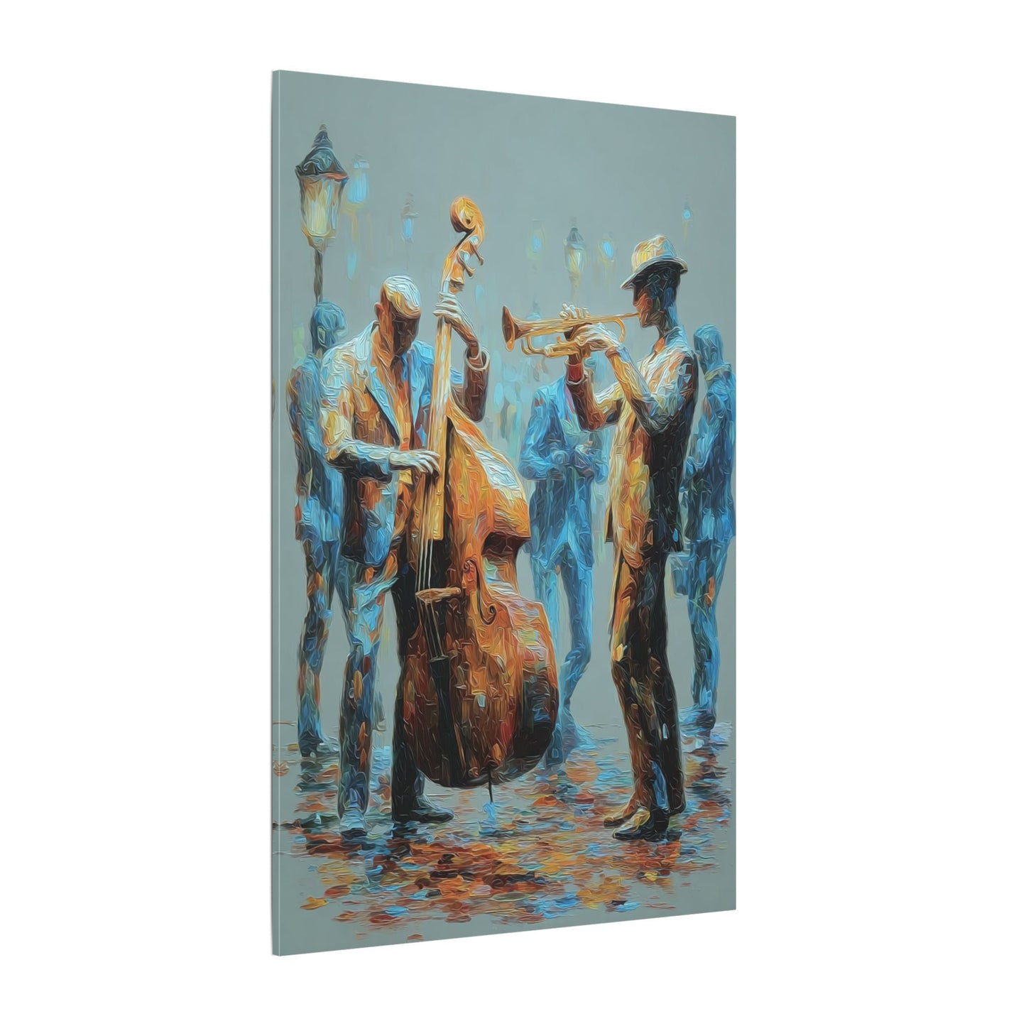 Colorful Jazz Musicians Art for Music Enthusiasts