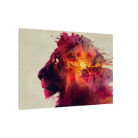 Majestic Lion Watercolor Art | Vibrant Animal Portrait