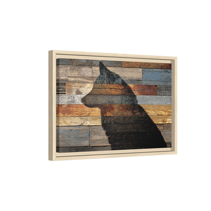 Rustic Wolf Silhouette Wall Art | Nature Inspired Decor
