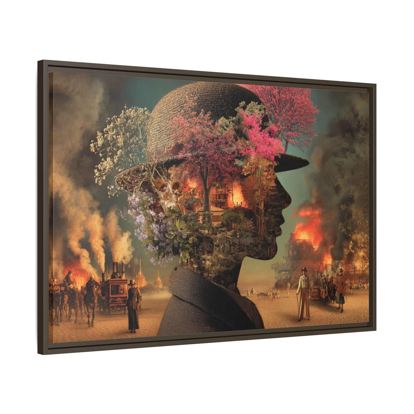 Surreal Botanical Portrait Art | Unique Digital Illustration