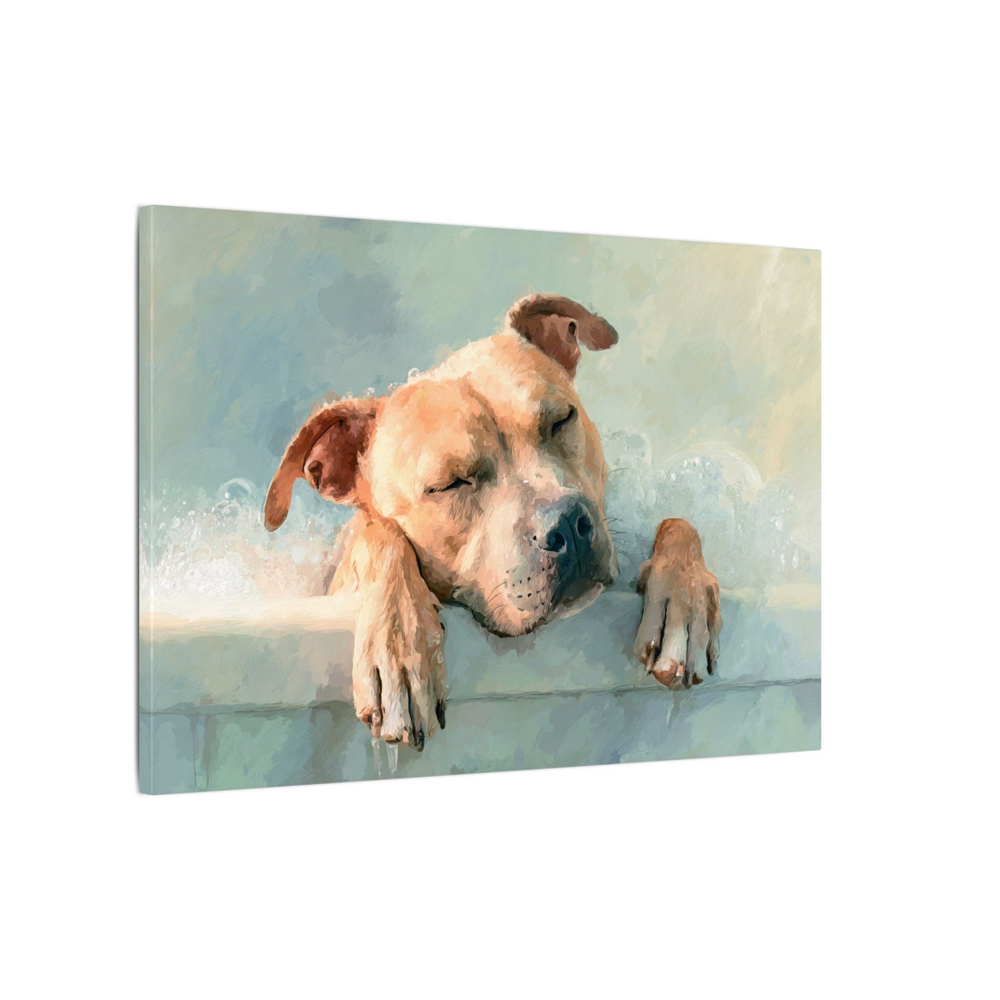 Cozy Dog Portrait | Serene Animal Artwork for Warm Spaces