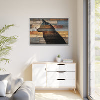 Rustic Wolf Silhouette Wall Art | Nature Inspired Decor