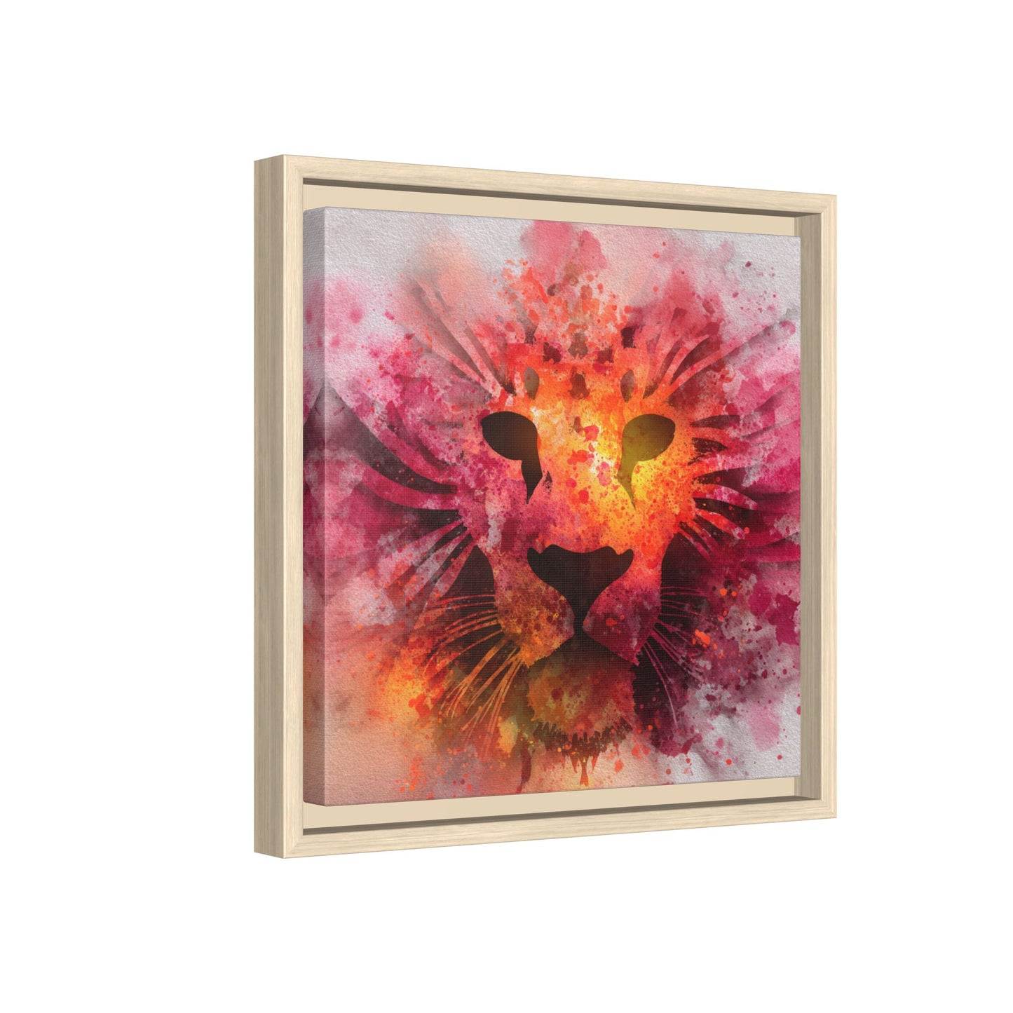 Vibrant Lion Watercolor Artwork | Animal Portrait