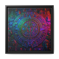 Aztec Mandala Wall Art - Colorful Cultural Decor
