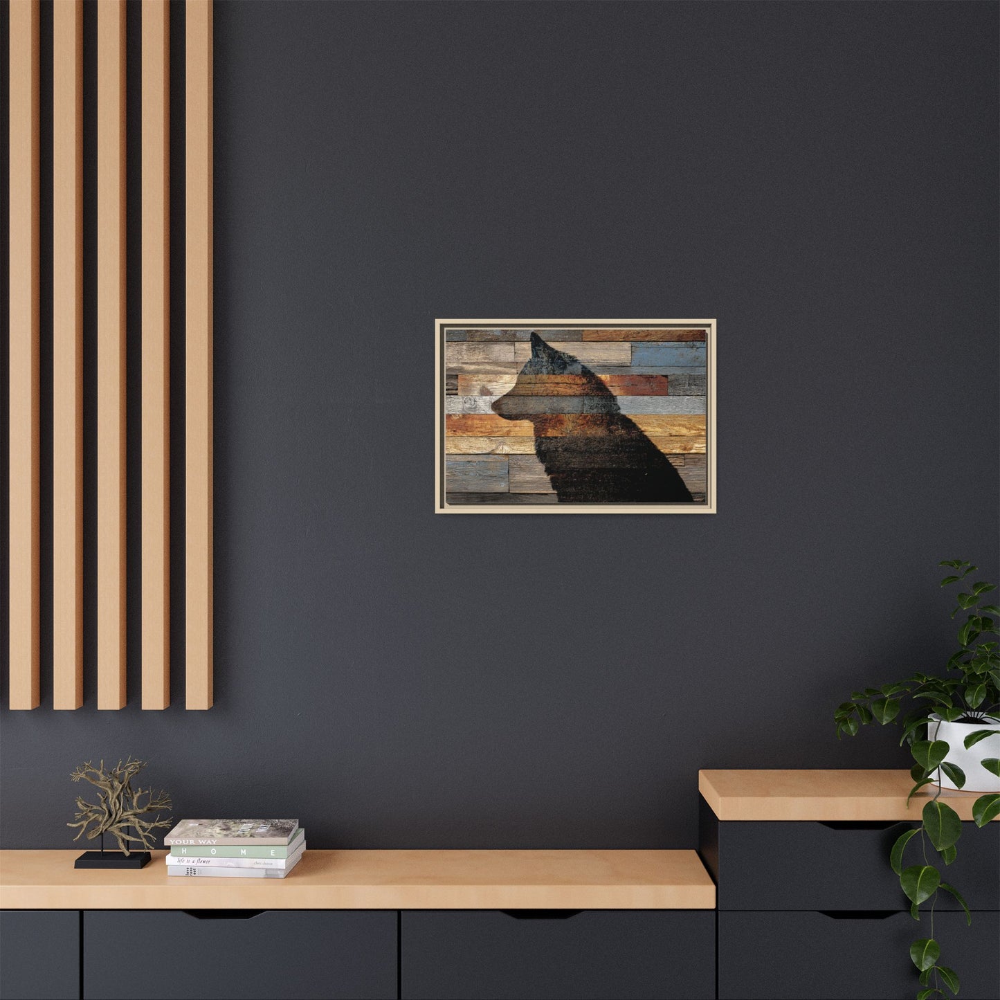 Rustic Wolf Silhouette Wall Art | Nature Inspired Decor