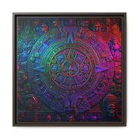 Aztec Mandala Wall Art - Colorful Cultural Decor