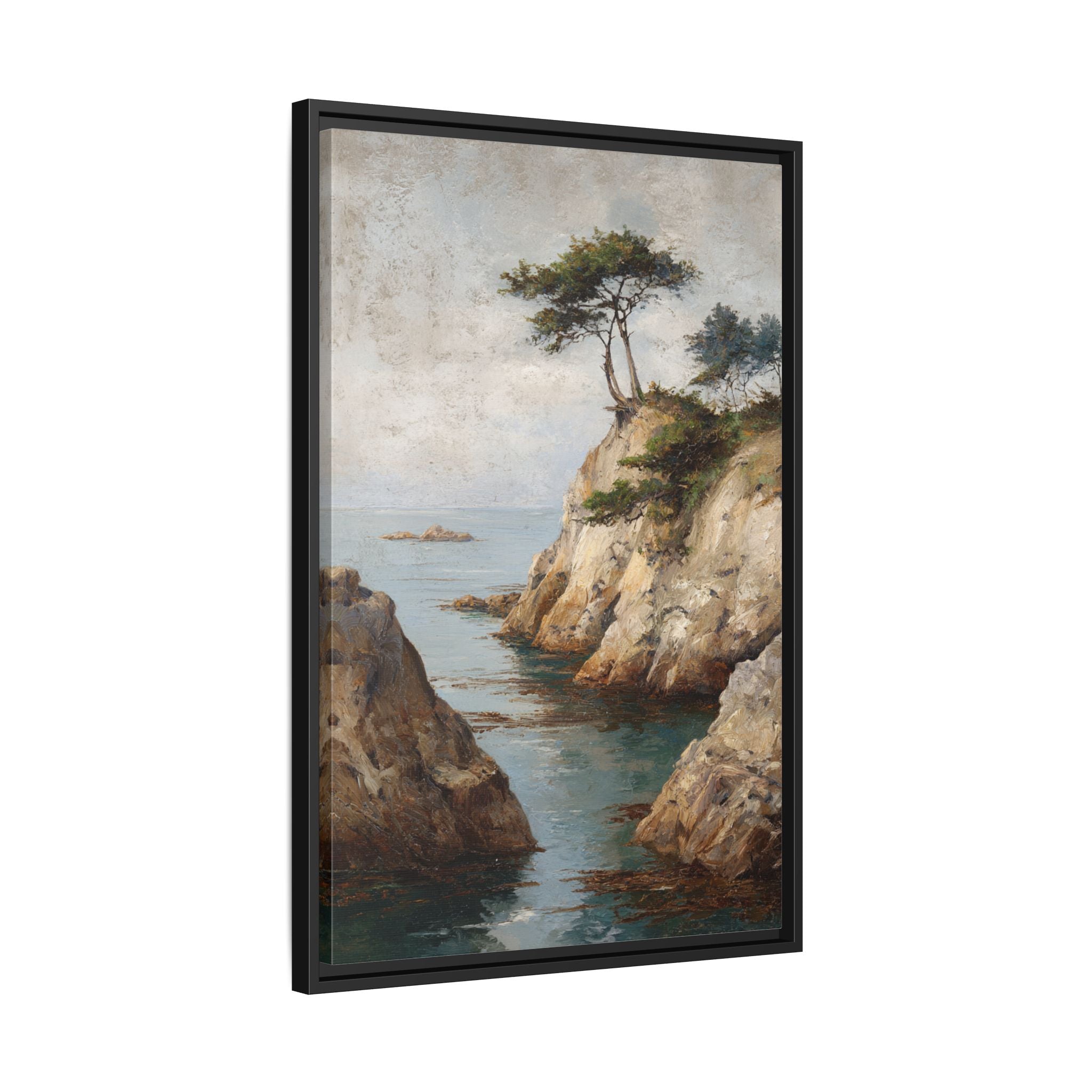 Serene Seaside Landscape Art - Tranquil Coastal Decor