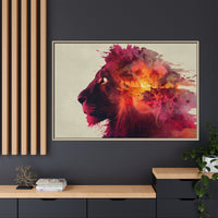 Majestic Lion Watercolor Art | Vibrant Animal Portrait