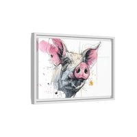 Whimsical Pig Art Print - Playful Farmhouse Decor
