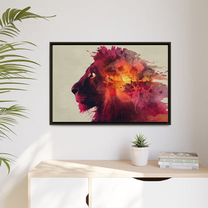 Majestic Lion Watercolor Art | Vibrant Animal Portrait