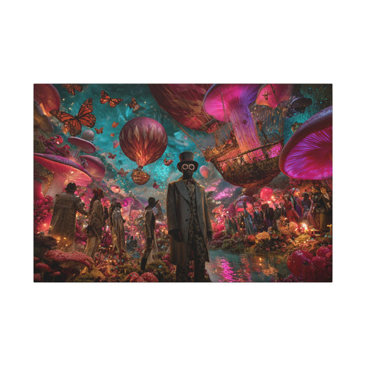 Whimsical Hot Air Balloon Fantasy Artwork | Surreal Landscape
