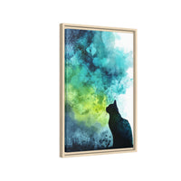 Dreamy Cat Watercolor Art Print - Serene Home Decor