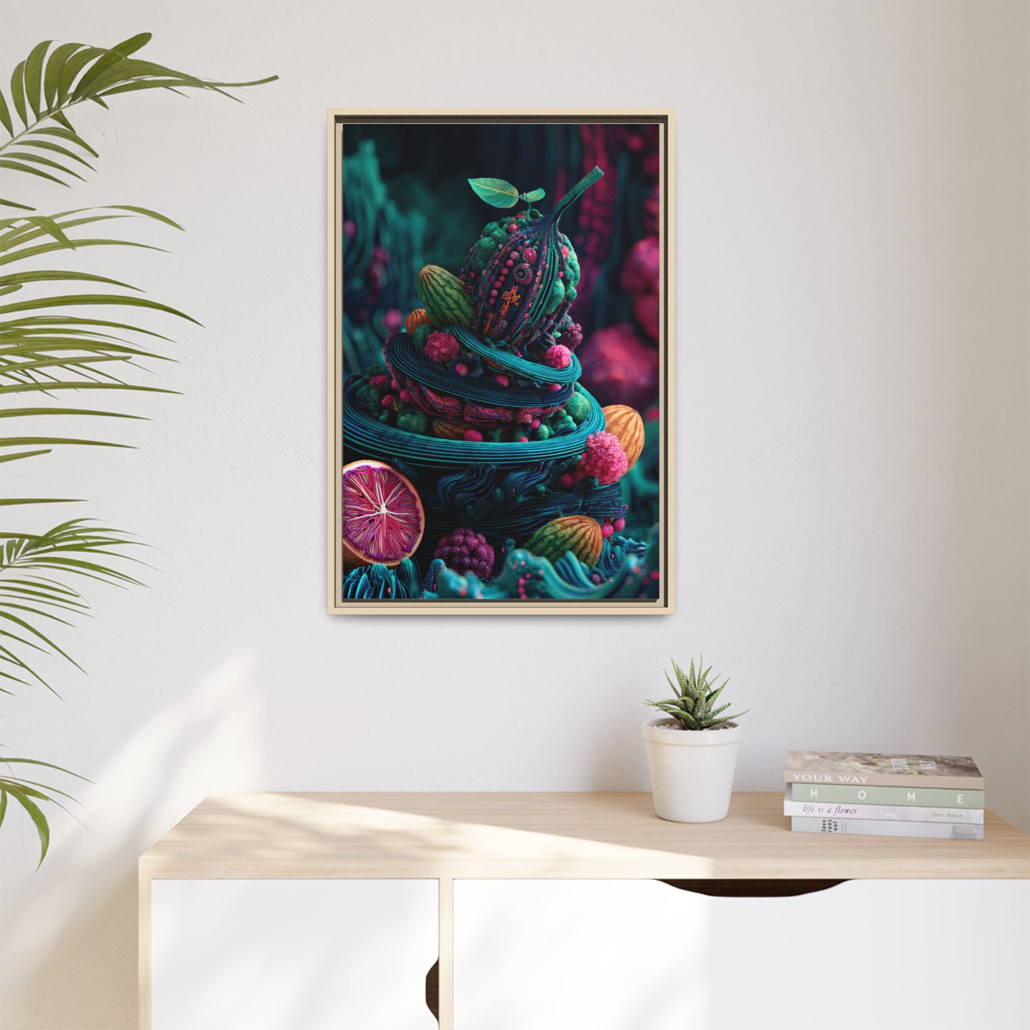 Surreal Fruit Fantasy Art - Vibrant Digital Design