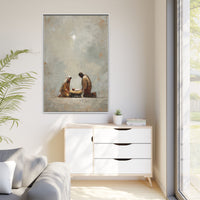 Nativity Scene Art Print - Warm Family Vibes