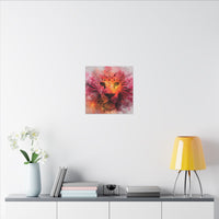 Vibrant Lion Watercolor Artwork | Animal Portrait