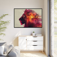 Majestic Lion Watercolor Art | Vibrant Animal Portrait