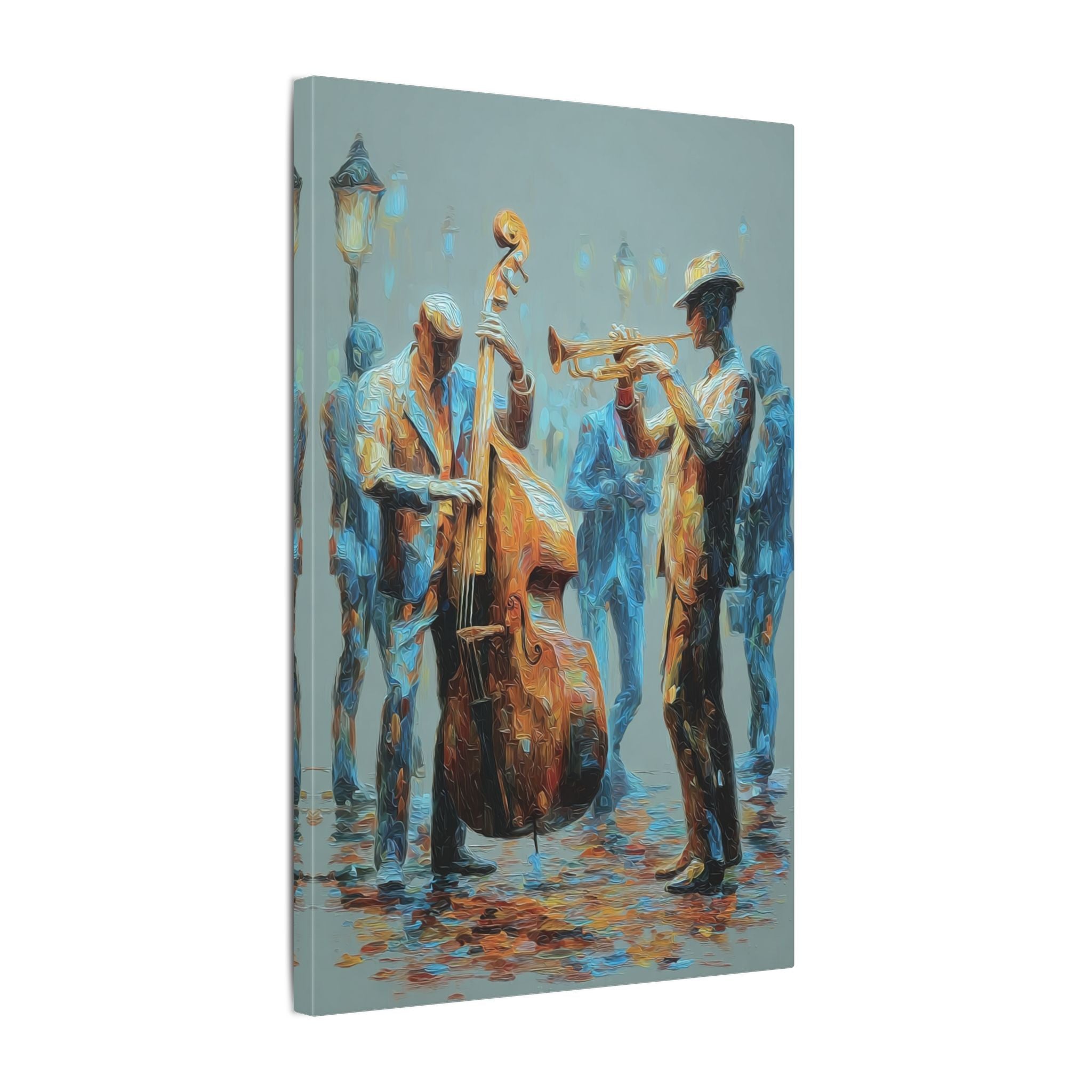 Colorful Jazz Musicians Art for Music Enthusiasts