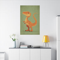 Whimsical Dinosaur Illustration Art for Kids' Rooms