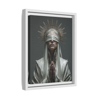 Ethereal Blindfolded Saint Art | Spiritual Home Decor