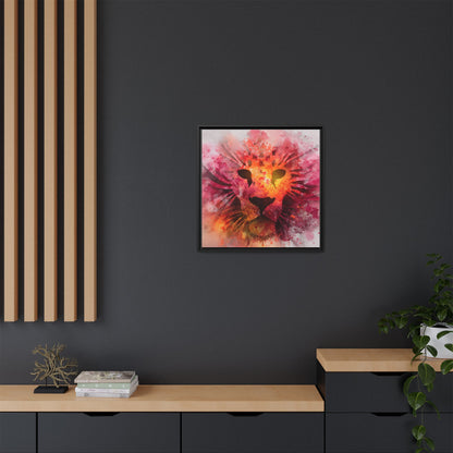 Vibrant Lion Artwork – Bold Watercolor Print