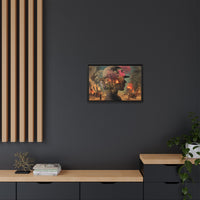 Whimsical Floral Silhouette Art Print | Living Room Décor
