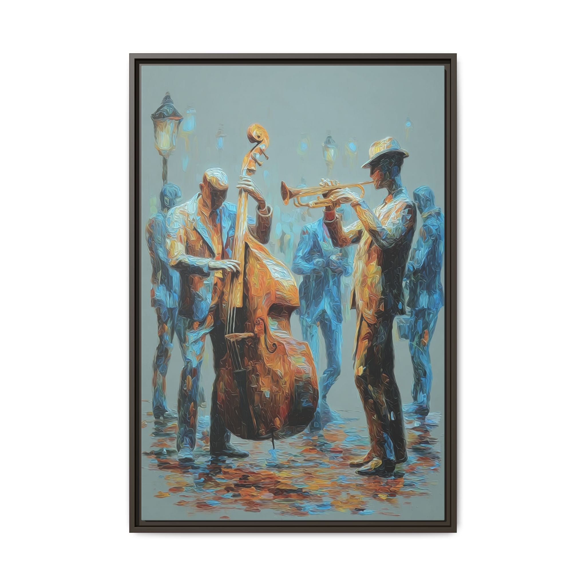 Colorful Jazz Musicians Art for Music Enthusiasts