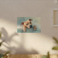 Calming Canine Portrait - Serene Dog Art Print