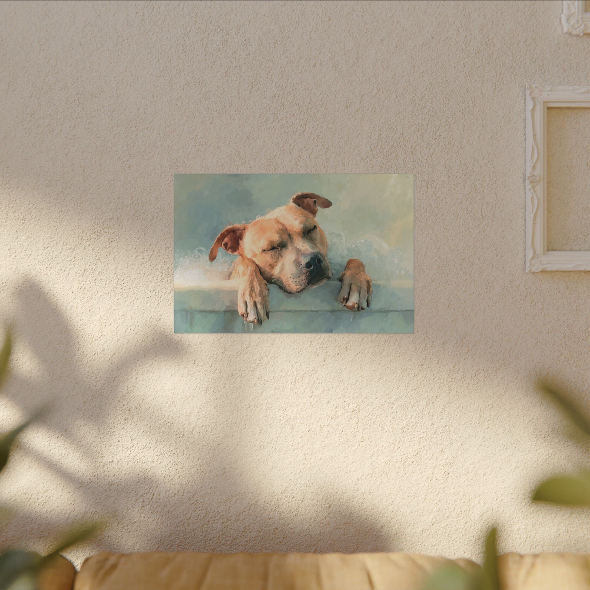 Calming Canine Portrait - Serene Dog Art Print