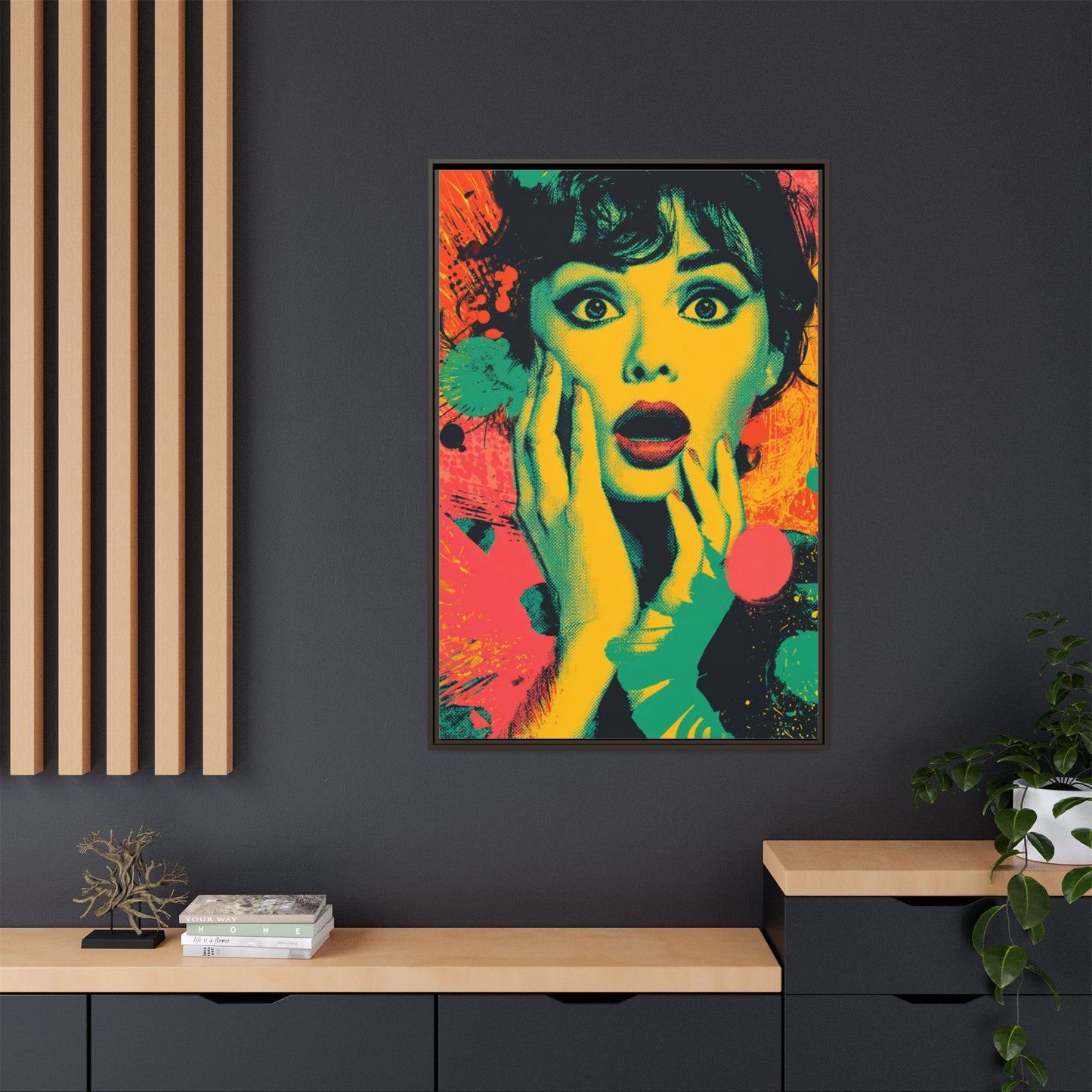Surreal Pop Art Woman – Vibrant Modern Wall Art