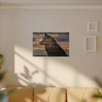 Rustic Wolf Silhouette Wall Art | Nature Inspired Decor