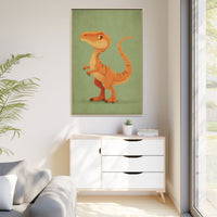 Whimsical Dinosaur Illustration Art for Kids' Rooms
