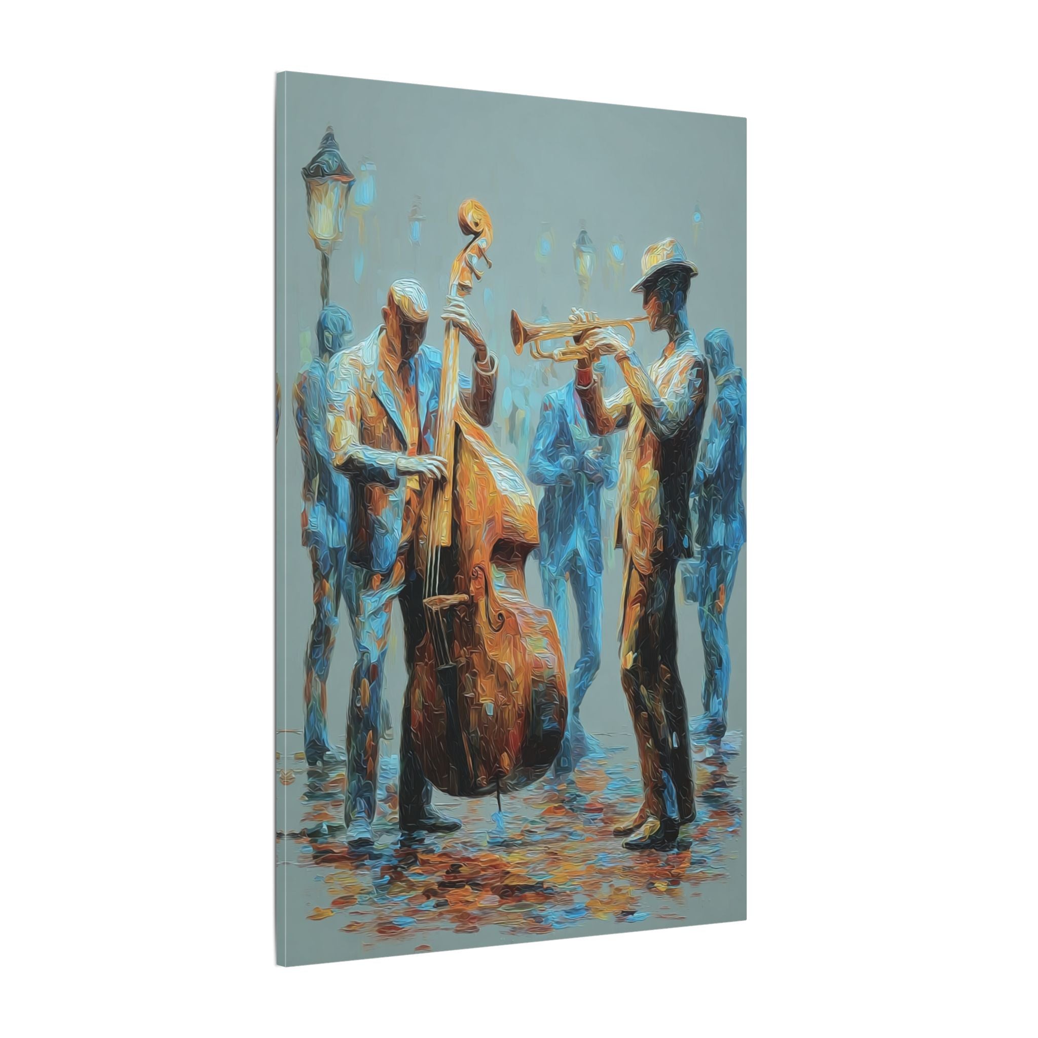 Colorful Jazz Musicians Art for Music Enthusiasts