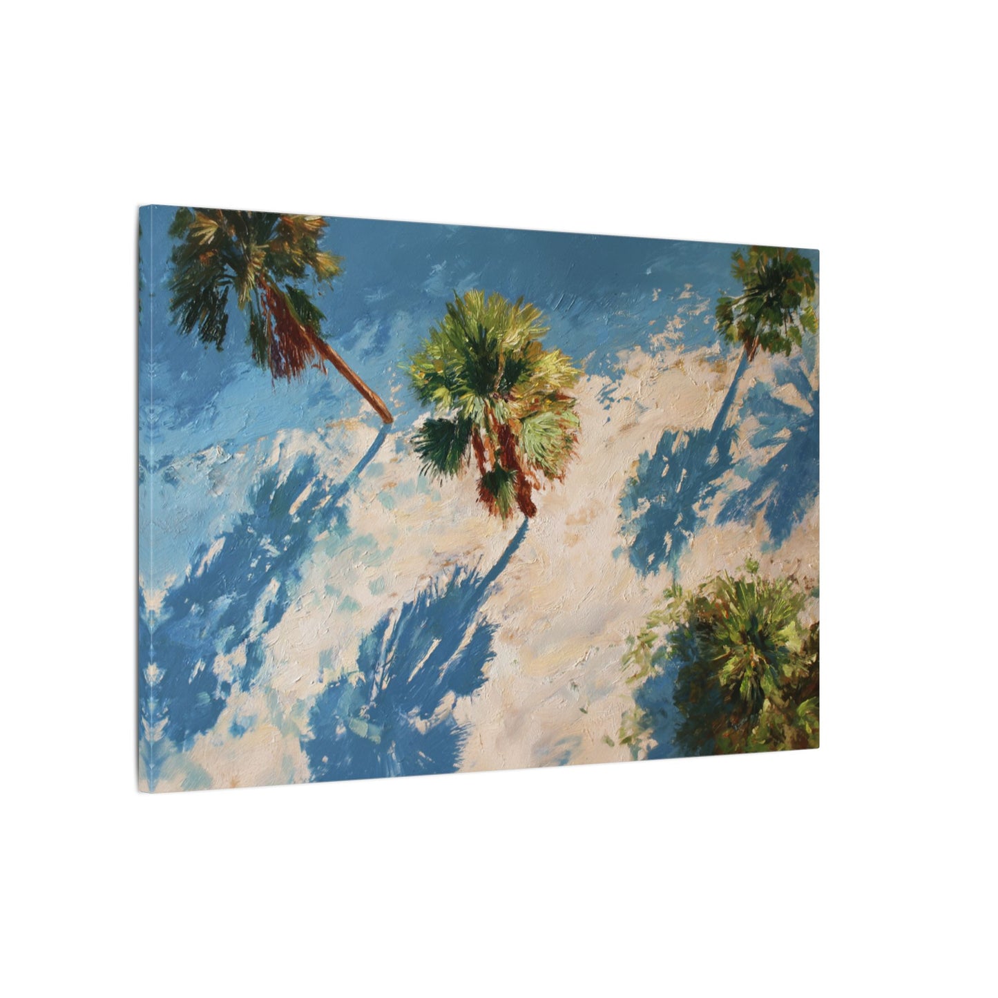Tropical Palm Trees Artwork | Vibrant Coastal Landscape