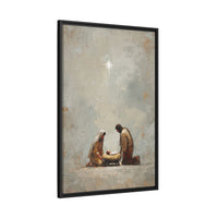 Nativity Scene Art Print - Warm Family Vibes