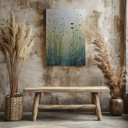 Minimalist Botanical Wall Art – styled room view 6