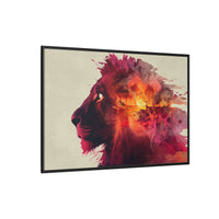 Majestic Lion Watercolor Art | Vibrant Animal Portrait
